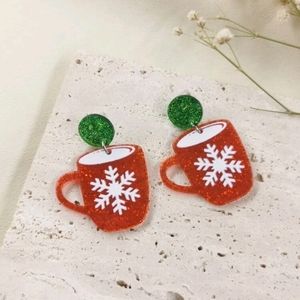 🍉5 for $25* Christmas Mug Earrings